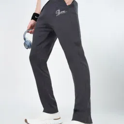 Ajile By Pantaloons Charcoal Black Slim Fit Trackpants image 4