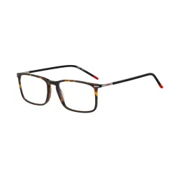 HUGO Brown Rectangular Eye Frames for Men image 1