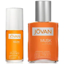 Jovan Musk Eau de Cologne Spray & Pour Homme Aftershave Cologne Combo for Men image 1