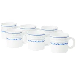 Larah by Borosil Multicolor Ceramic Tea & Coffee Mug - Set fo 6 180ml image 1