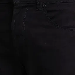 Spykar Black Cotton Regular Fit Jeans image 4