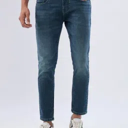 Spykar Dark Green Cotton Slim Fit Jeans-picture-32