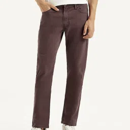 Levi's 512 Brown Cotton Slim Fit Jeans image 1