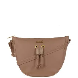 Enoki by Baggit Beige Solid Small Sling Handbag image 1