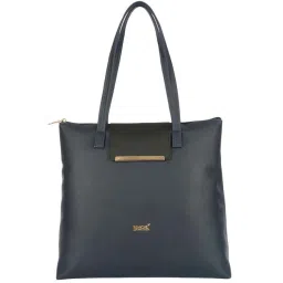 Enoki by Baggit Blue Solid Large Tote Handbag image 1