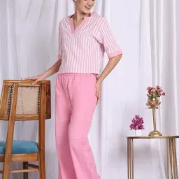 NEUDIS Pink Striped Pyjamas Set image 4
