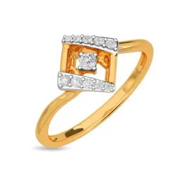 Kisna Diamond & Gold Jewellery Arit 18k (750) Diamond & Gold Ring For Women-picture-18