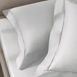 Sansaar Grey Cotton Plain Pillow Cover - Set of 2-image-66