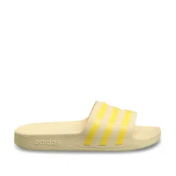 Adidas Women's Adilette Aqua Yellow Casual Sandals image 1