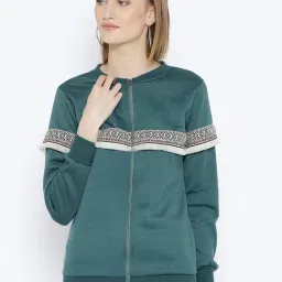Belle Fille Green Printed Sweatshirt-image-99
