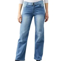 DOLCE CRUDO Light Blue Straight Fit Jeans-image-28