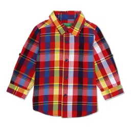 United Colors of Benetton Kids Multicolor Checks Shirt-picture-41