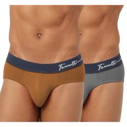 Freecultr Brown & Grey Comfort Fit Briefs - Pack of 2-picture-17