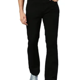 High Star Black Regular Fit Lightly Washed Jeans-picture-15