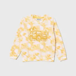 Fame Forever By Lifestyle Yellow Cotton Regular Fit Printed Sweatshirt-picture-18