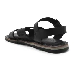 woodland Woods Men's Black Ankle Strap Sandals image 5