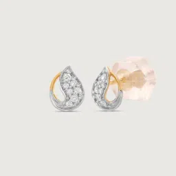 Mia by Tanishq Diamond 14k (585) Yellow Gold Earrings for Women image 4