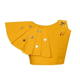 Sangria Girls Mirror Work Ethnic Wear Embellished Lehenga & Crop Top image 4