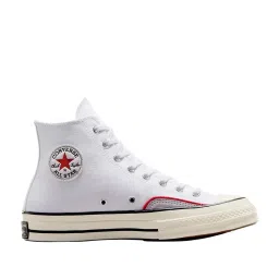 Converse Unisex Chuck 70 Canvas & Suede High Top White Sneakers image 1