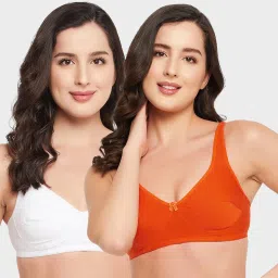 Clovia Multicolor Wirefree Non Padded T-Shirt Bra (Pack Of 2) image 1