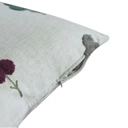 GM White Polyester Cushion Cover - Set of 2 image 4