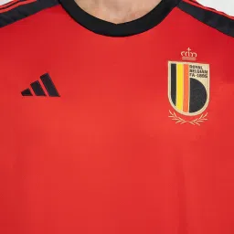 adidas Red & Black Regular Fit Round Neck RBFA Home Jersey image 4