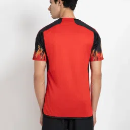 adidas Red & Black Regular Fit Round Neck RBFA Home Jersey image 2