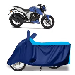 Auto Pearl Two Wheeler Cover for TVS Apache RTR 160 - Cyan, Blue-image-83