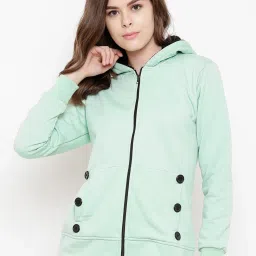 Belle Fille Sea Green Regular Fit Jacket image 1