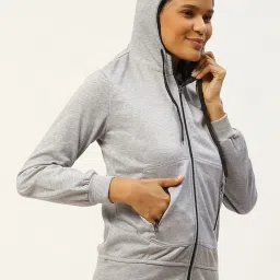 Belle Fille Grey Melange Textured Jacket image 3