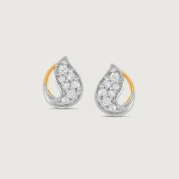 Mia by Tanishq Diamond 14k (585) Yellow Gold Earrings for Women image 3