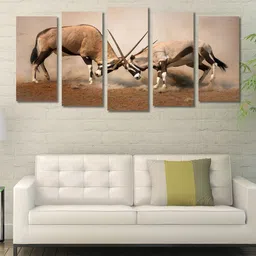 999Store Brown Set of 5 Wall Art-image-6