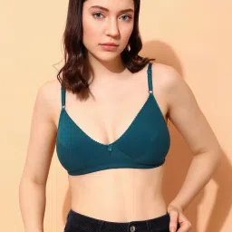 Clovia Blue Half Coverage Non-Padded Demi Cup Bra image 1