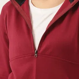 Belle Fille Maroon Regular Fit Jacket image 5