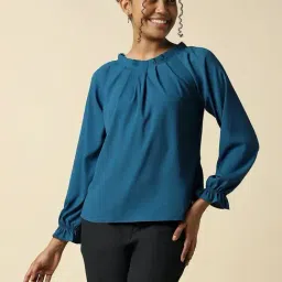 Allen Solly Blue Regular Fit Top-picture-4