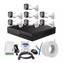 CP PLUS CCTV Combo Kit 2.4 MP Full HD Audio Indoor & Outdoor with 8 Channel DVR 7 Bullet Camera, 8 Channel SMPS, 70 m Copper Cable 500 GB HDD & Connectors-picture-27