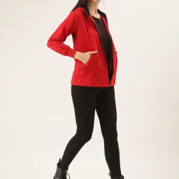 Belle Fille Red Regular Fit Jacket image 4