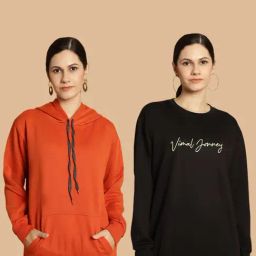 Vimal Jonney Rust & Black Printed Sweatshirt - Pack Of 2-picture-47