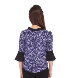 Cutecumber Kids Purple Printed  Top image 2