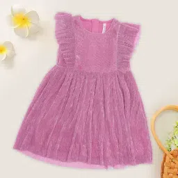 Pantaloons Junior Girls Pink Dress-image-51