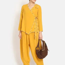 Office & You Yellow Overlap Jacket image 4