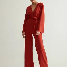 Cover Story Rust Jumpsuit image 1