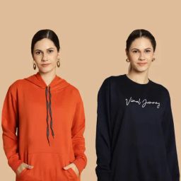Vimal Jonney Rust & Navy Printed Sweatshirt - Pack Of 2-picture-48
