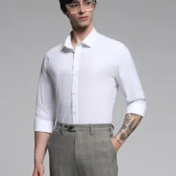 Jack & Jones White Cotton Slim Fit Shirt-picture-28