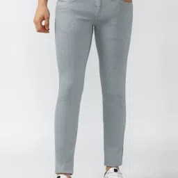 Van Heusen Denim Labs Grey Cotton Skinny Fit Jeans image 1