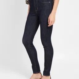 Levi's Navy High Rise Jeans image 3