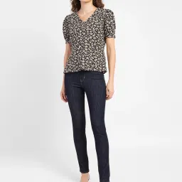 Levi's Navy High Rise Jeans image 4