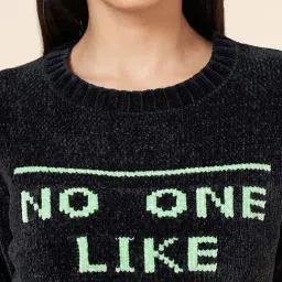 Coolsters by Pantaloons Kids Black Printed Full Sleeves Sweater image 5