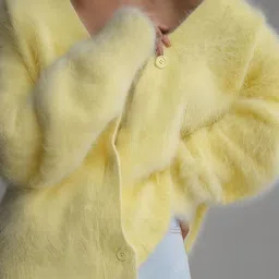 StyleCast Men V-Neck Cardigan with Fuzzy Detail-picture-18