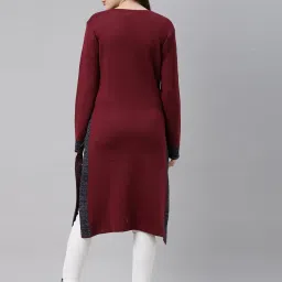 neerus Neeru's Maroon Straight Kurta image 2